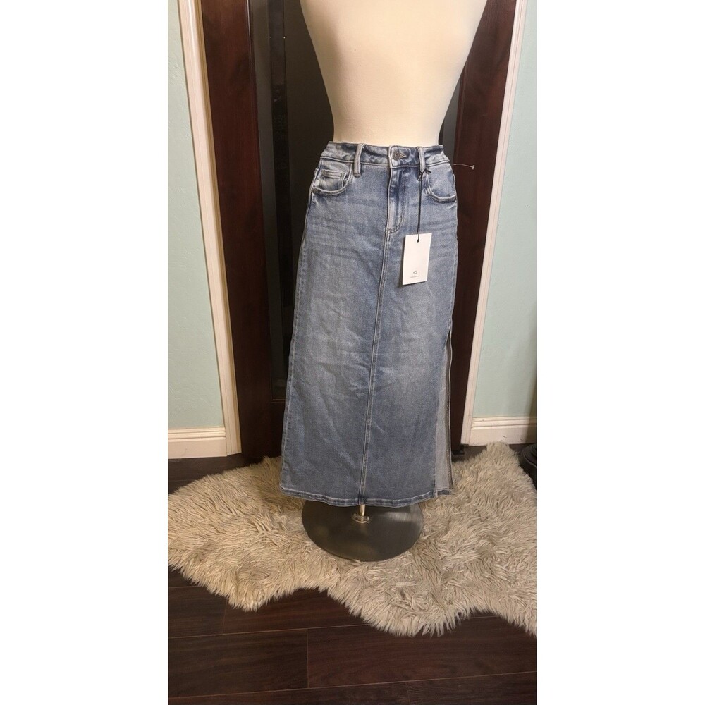 New Hidden Los Angeles Peyton Denim Long Skirt (minimal Distressing) Size XS #61